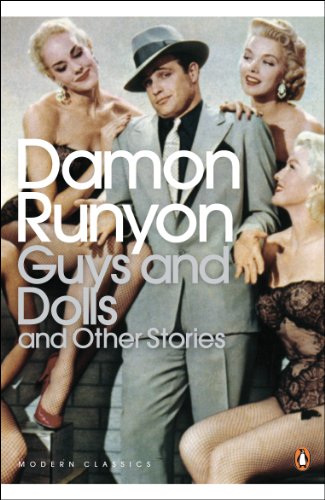 Book cover: “Guys and Dolls” featuring three people in 1950s attire.