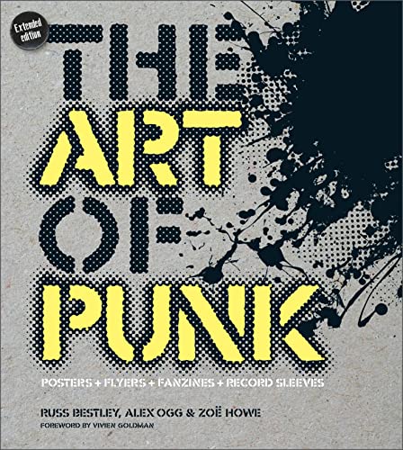 Book cover: "The Art of Punk" with yellow text and black splatter design.
