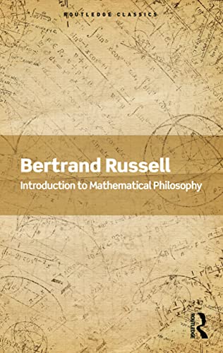Book cover: “Introduction to Mathematical Philosophy” by Bertrand Russell, with equations.