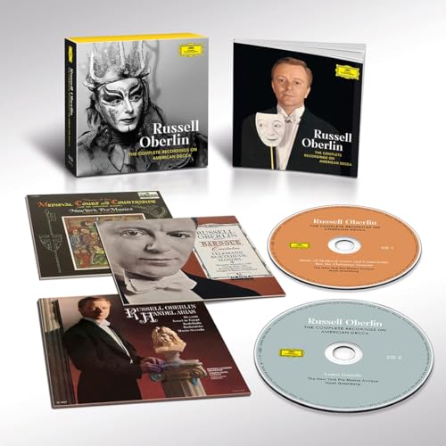 CD box set featuring opera singer Russell Oberlin and accompanying booklets.