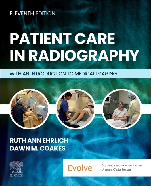 Book cover: “Patient Care in Radiography” with images of medical procedures.