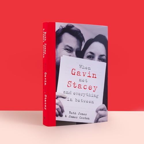 Red book cover featuring Gavin and Stacey, titled “When Gavin Met Stacey.”