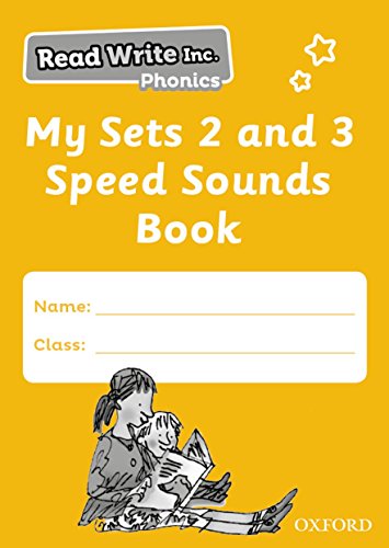 Read Write Inc. Phonics yellow book cover showing two people reading together.