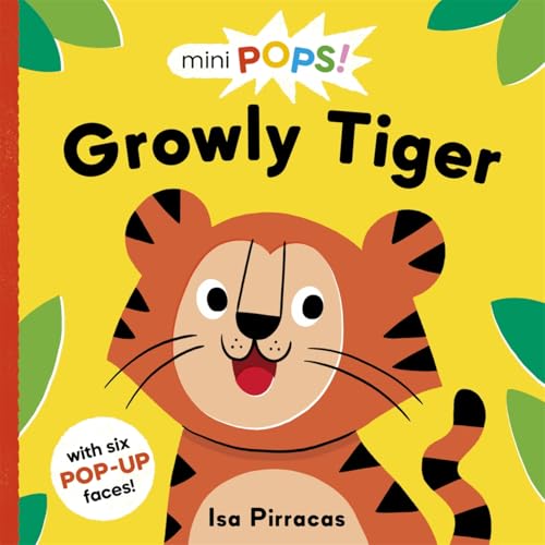 Cover of "Growly Tiger" children’s pop-up book with a smiling tiger.