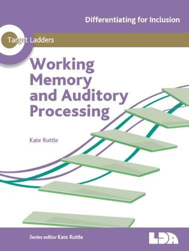 Book cover with a ladder graphic, titled “Working Memory and Auditory Processing.”
