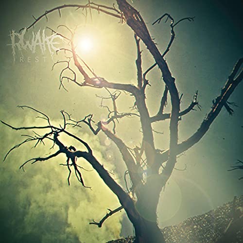 CD cover for Rwake’s “Rest” featuring a silhouetted tree against a bright sun.