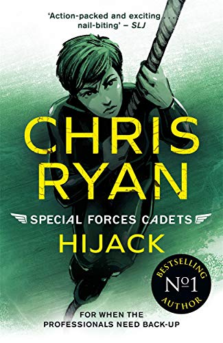 Book cover: young man with a rope, title āSpecial Forces Cadets: Hijackā.