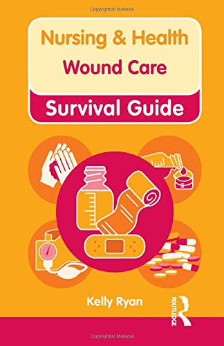 Book cover: "Nursing & Health Wound Care Survival Guide" by Kelly Ryan.