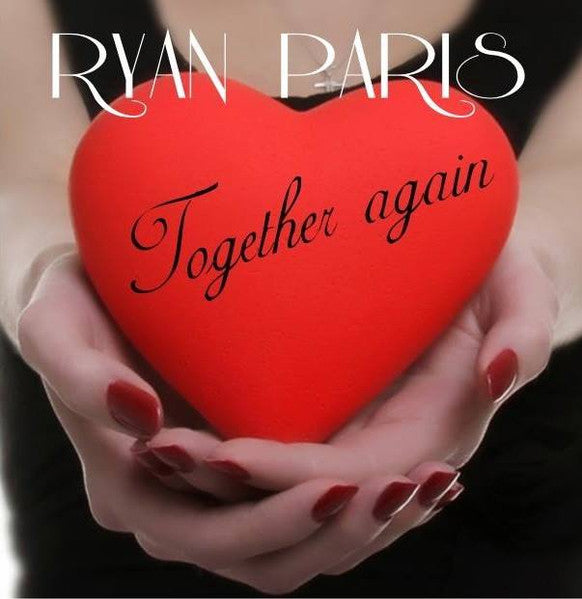 Hands holding a red heart with “Together again” text overlay.