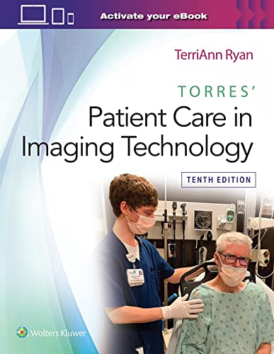 Book cover for Torres' Patient Care in Imaging Technology, Tenth Edition, featuring medical staff.