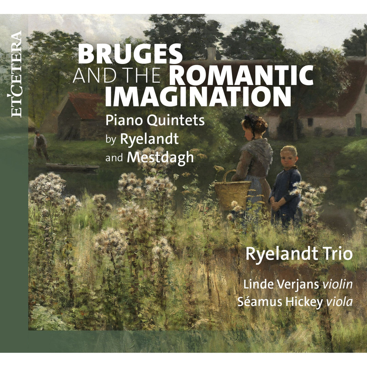 CD cover for "Bruges Romantic Imagination" featuring a pastoral painting.