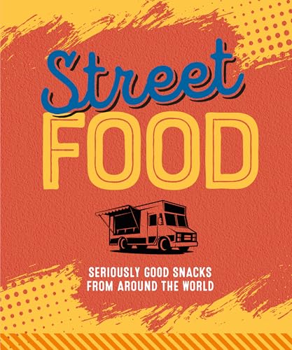 Book cover: "Street Food" with a food truck illustration and orange background.