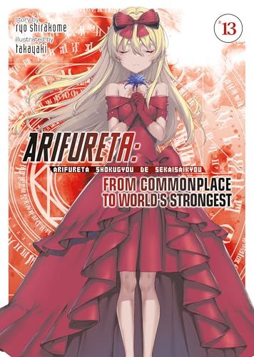 Light novel cover featuring a blonde girl in a red dress.