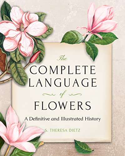 Book cover for The Complete Language of Flowers by S. Theresa Dietz with magnolia illustrations.
