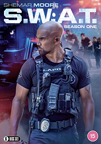 S.W.A.T. Season One DVD cover featuring Shemar Moore in tactical gear.