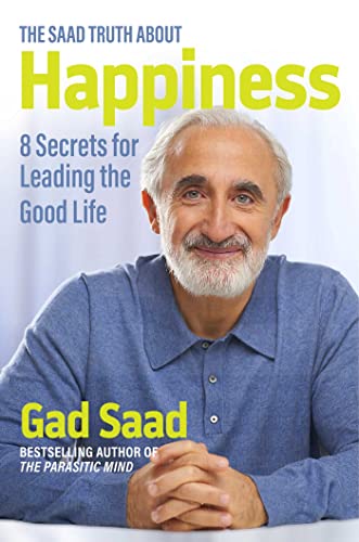 Book cover featuring Gad Saad smiling against a light background with large yellow text.
