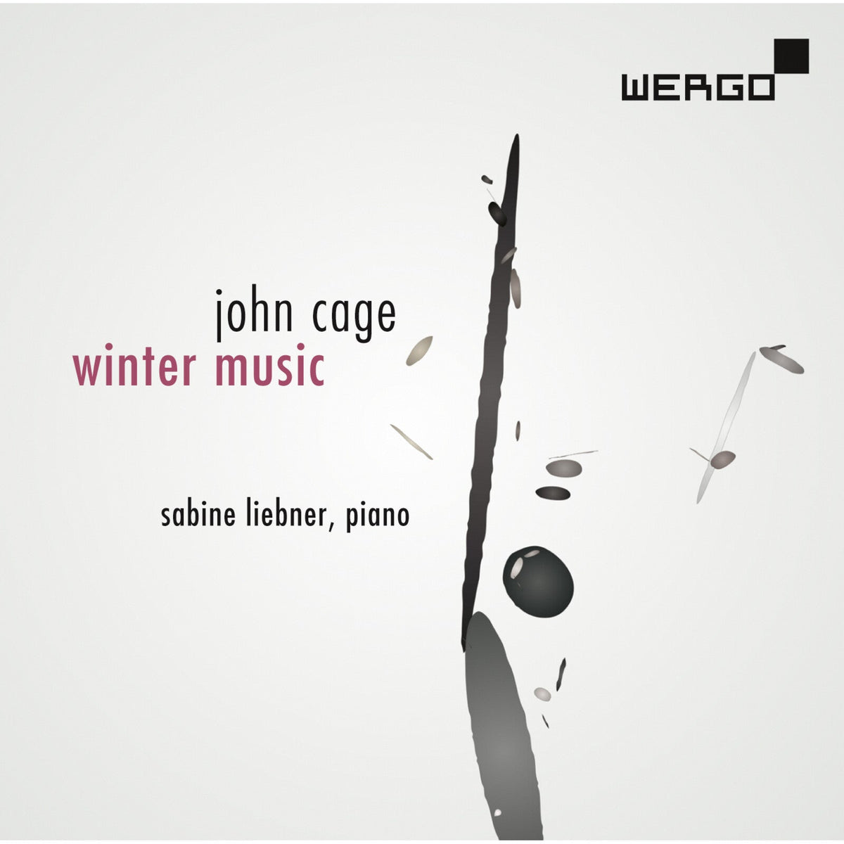 CD cover for John Cage’s “Winter Music” performed by Sabine Liebner.