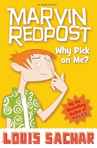 Book cover featuring a cartoon boy with red hair, titled "Why Pick on Me?".