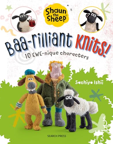 Cover of "Shaun the Sheep: Baa-rilliant Knits!" knitting pattern book.