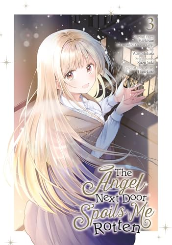 Manga cover with a blonde girl holding a glowing orb, city background.