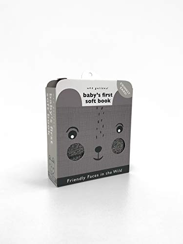 Soft book with a gray elephant face and "Friendly Faces" title.