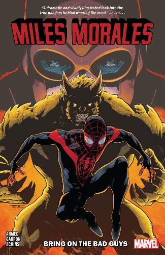 Miles Morales Spider-Man comic book cover featuring a villainous figure.