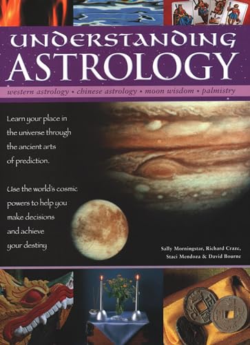 Book cover featuring planets, tarot cards, and symbolic imagery related to astrology.