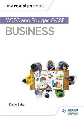 Book cover for WJEC and Eduqas GCSE Business showing people working around a table.