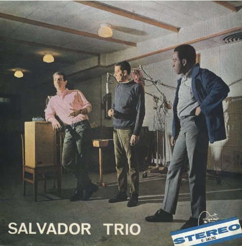 Salvador Trio album cover featuring three men in a recording studio.