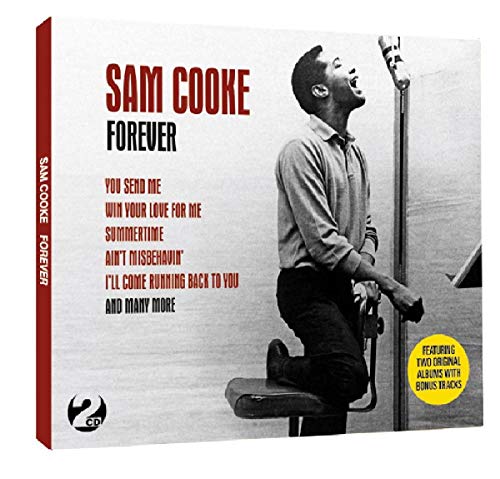 Sam Cooke "Forever" double CD cover featuring a black and white portrait.