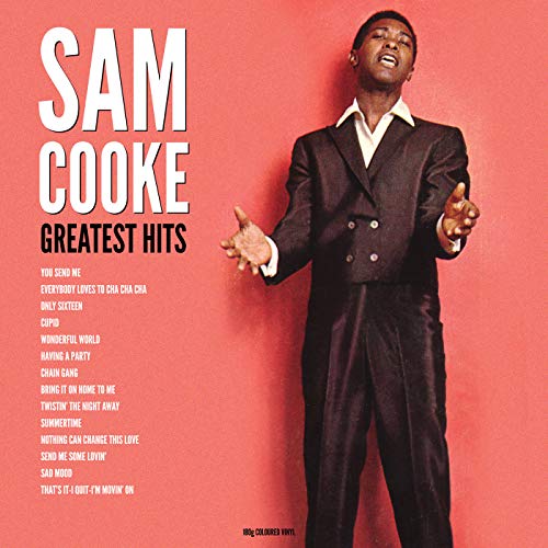Sam Cooke’s “Greatest Hits” album cover with a portrait of the singer.
