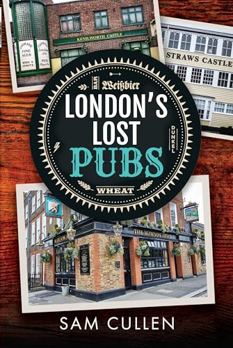 Book cover featuring photos of historic London pubs and bold title text.