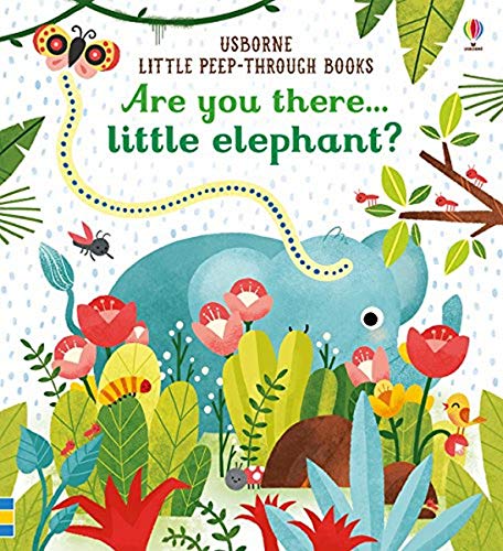 Children’s book cover with an illustrated blue elephant and jungle foliage.