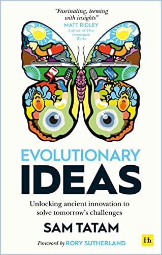 Book cover featuring a colorful butterfly made of everyday objects.