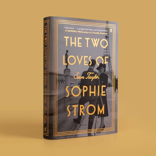 Book cover with a black and white image of a couple in Paris.