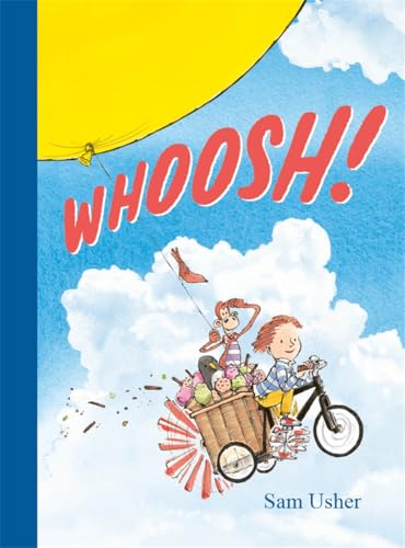 Children on a bicycle pulled by a balloon, illustrated cover.