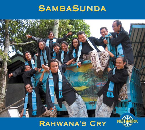 CD cover: Group of people in traditional clothing on a truck.