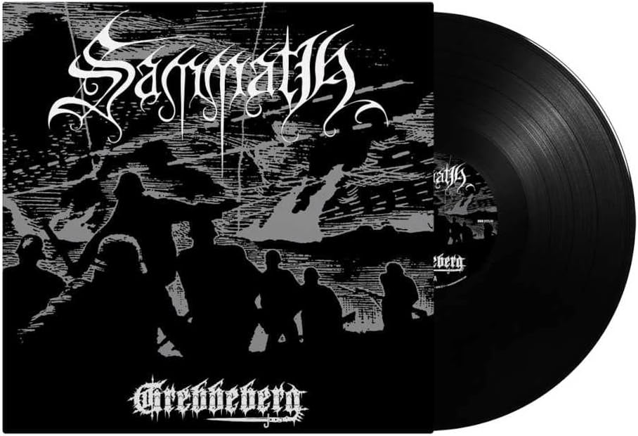 Black and white vinyl record with cover art showing soldiers in a war scene.