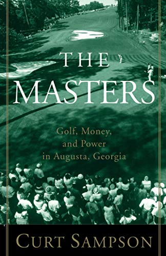 Book cover for "The Masters" with a golf course and crowd scene.