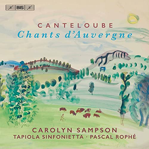 CD cover featuring a watercolor landscape with rolling hills, trees, and grazing cattle.