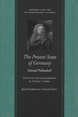 Book cover: “The Present State of Germany” with portrait of Samuel Pufendorf.
