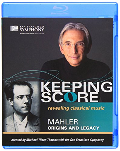 Blu-ray cover featuring Michael Tilson Thomas and composer Gustav Mahler.
