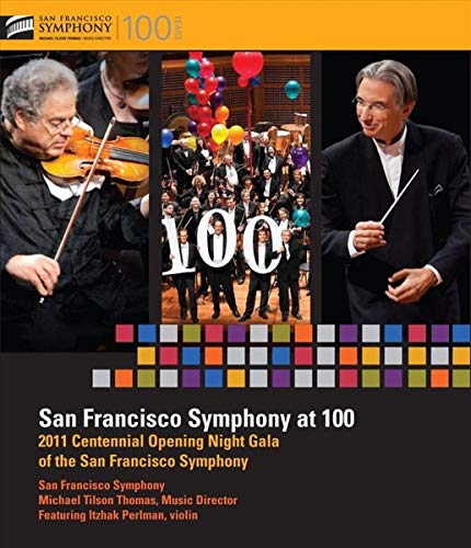 Blu-ray cover featuring musicians, a conductor, and colorful celebratory imagery.