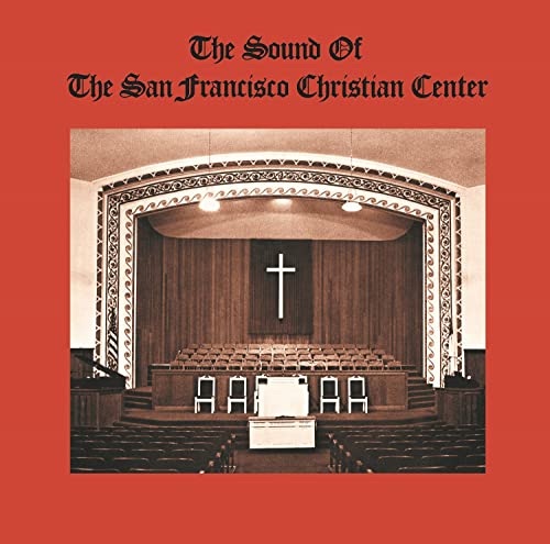 Vinyl cover showing a church interior with a cross on a red background.