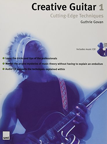 Guitar instructional book cover featuring a guitarist playing, titled “Creative Guitar 1”.