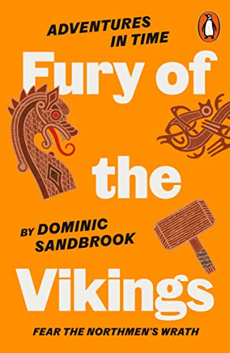 Book cover for "Fury of the Vikings" with Viking imagery.