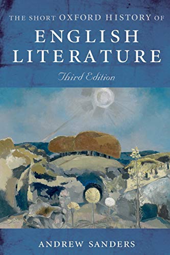 Book cover for The Short Oxford History of English Literature featuring a landscape painting.