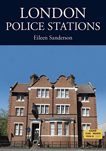 Book cover featuring a red brick London police station building.