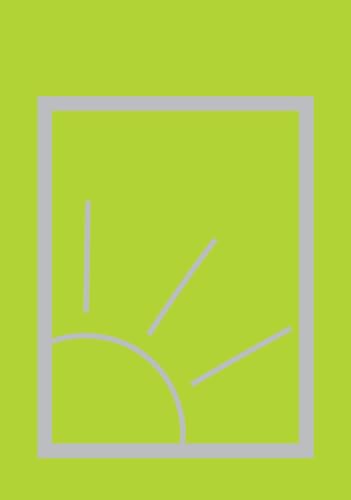 Green square frame with abstract white lines suggesting sunlight.