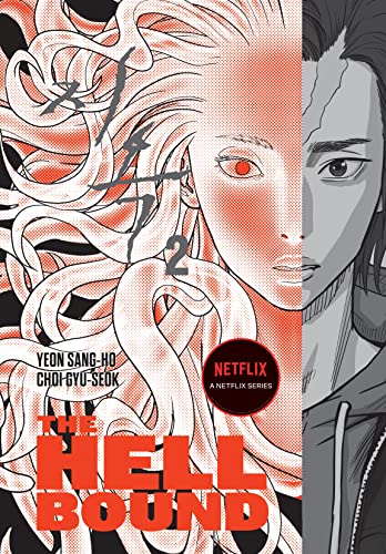 Hellbound" Volume 2 cover: a woman’s face with demonic eyes and a man’s profile.